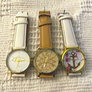 Classy Modern Style Watch Bundle (NEEDS BATTERY CHANGE)